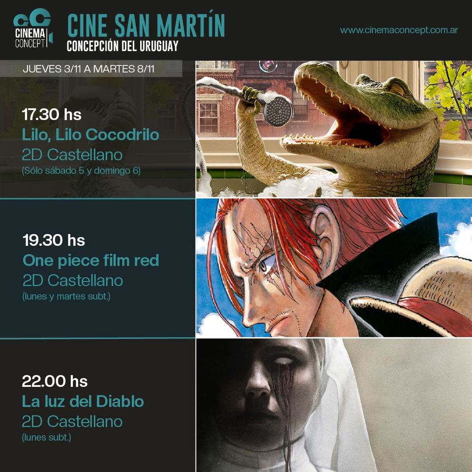 Un estreno y un preestreno en el Cine San Martín - Dale Concepción