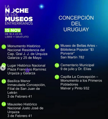 Horarios museos